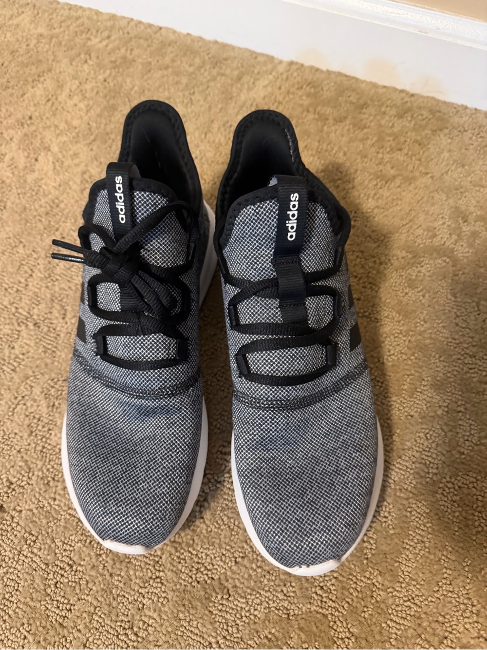 adidas women’s  Black and Grey cloud foam Sneakers